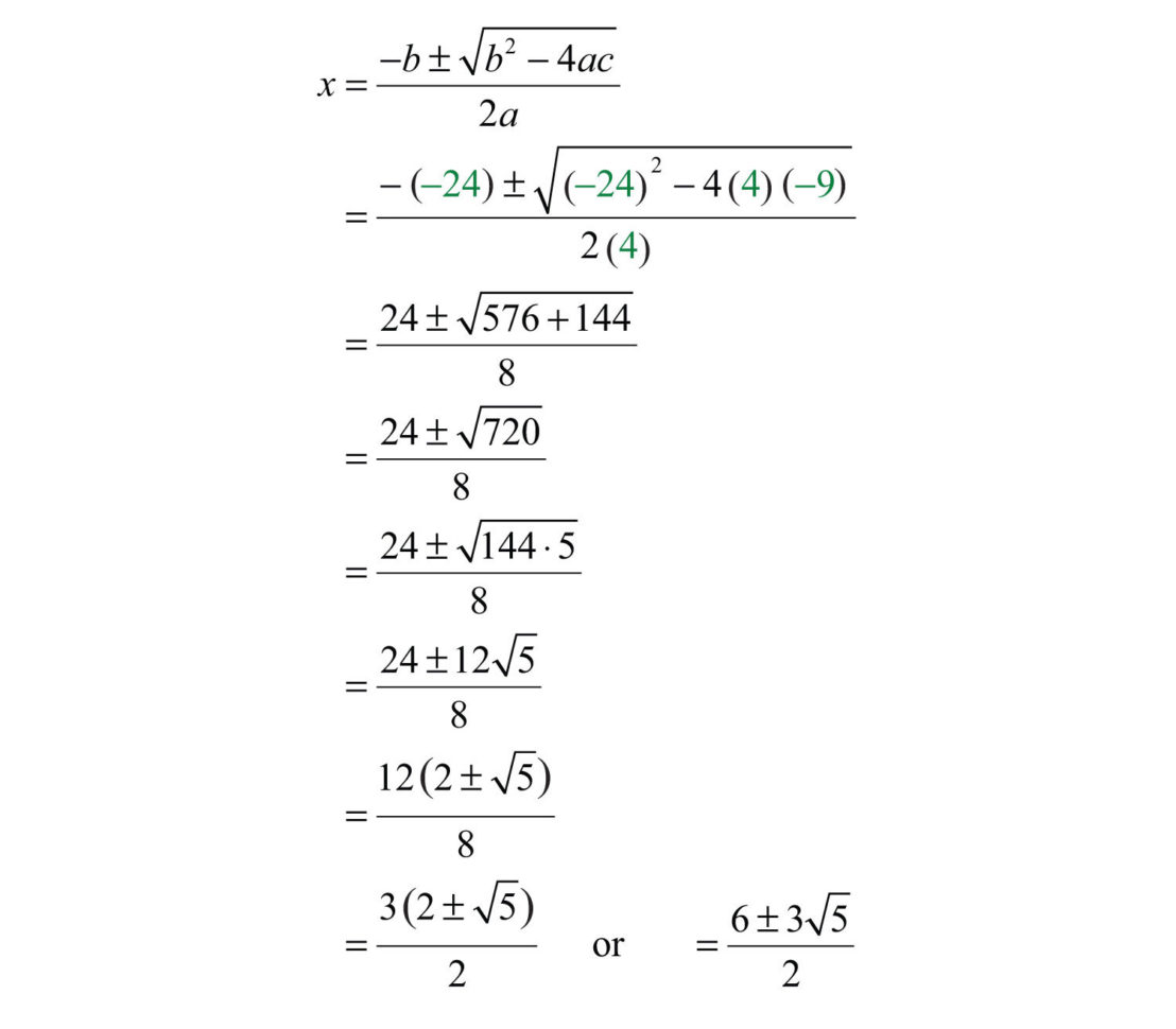 Quadratic Formula