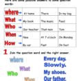 Question Words  Interactive Worksheet