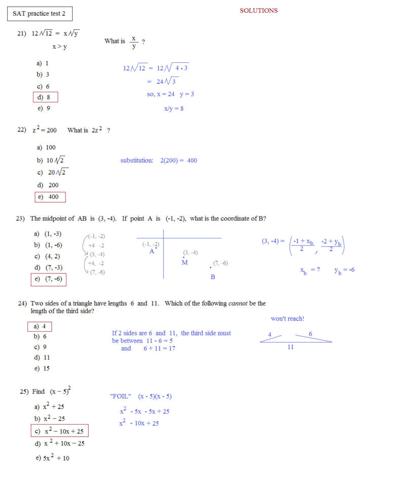 Quiz Worksheet Act Math Strategy Study Com Free Practice
