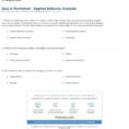 Quiz  Worksheet  Applied Behavior Analysis  Study