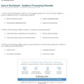 Quiz  Worksheet  Auditory Ing Disorder  Study