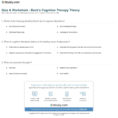 Quiz  Worksheet  Beck's Cognitive Therapy Theory  Study