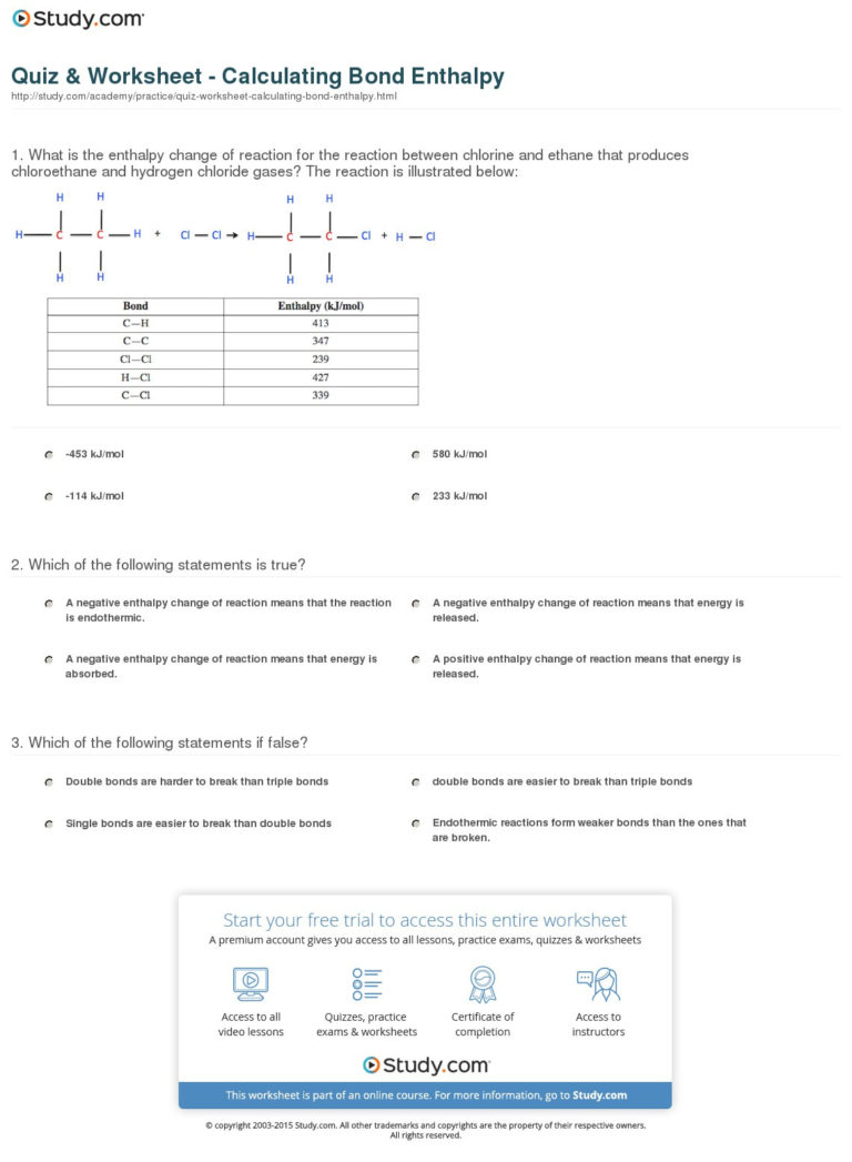 quiz-worksheet-calculating-bond-enthalpy-study-db-excel