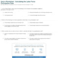 Quiz  Worksheet  Calculating The Labor Force Participation