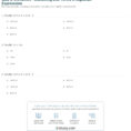Quiz  Worksheet  Combining Like Terms In Algebraic