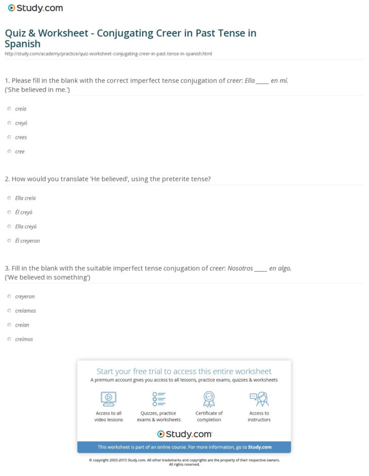 quiz-worksheet-conjugating-creer-in-past-tense-in-db-excel