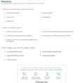 Quiz  Worksheet  Decomposition And Synthesis Reactions  Study