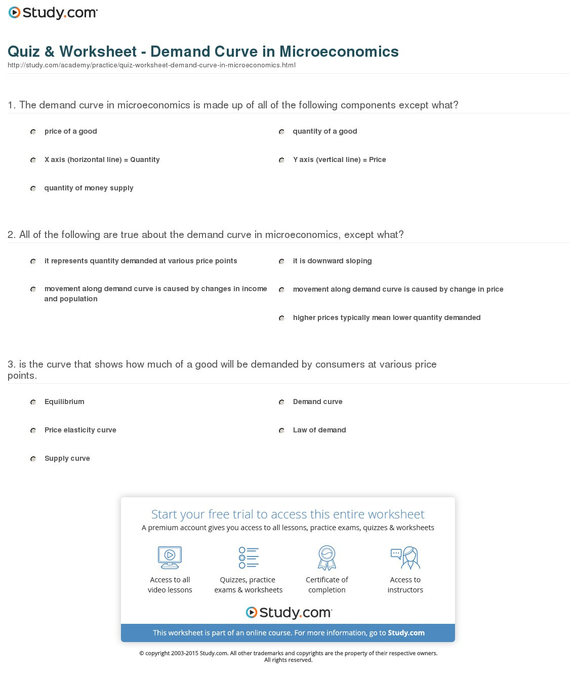 Economics Chapter 4 Demand Worksheet Answers Templeinspire