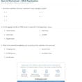 Quiz  Worksheet  Dna Replication  Study