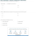 Quiz  Worksheet  Features Of Response To Intervention