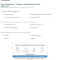 Quiz  Worksheet  Financial Literacy Games For The