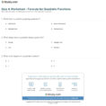Quiz  Worksheet  Formula For Quadratic Functions  Study