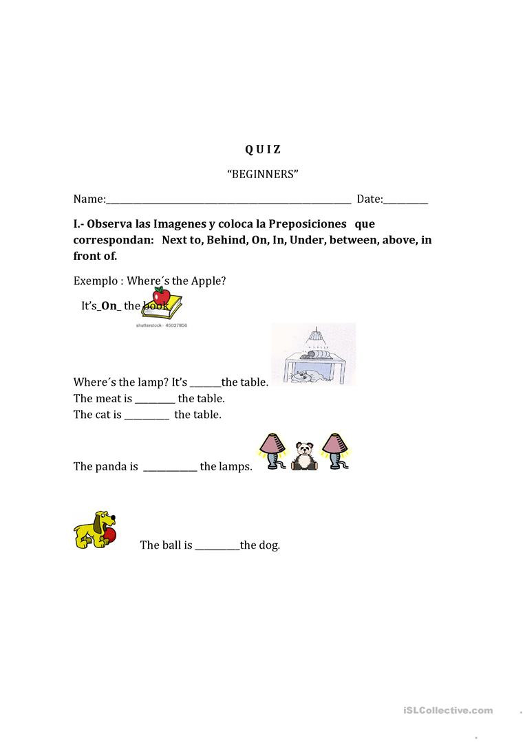 Quiz Worksheet  Free Esl Printable Worksheets Madeteachers