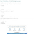 Quiz  Worksheet  French Cooking Vocabulary  Study