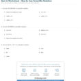 Quiz  Worksheet  How To Use Scientific Notation  Study