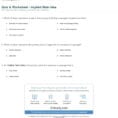 Quiz  Worksheet  Implied Main Idea  Study