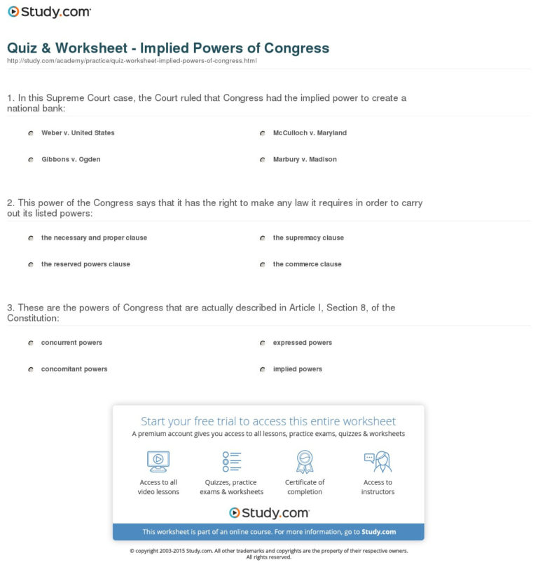 Power To A Power Worksheet — db-excel.com
