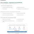 Quiz  Worksheet  Independent Learning Methods  Study