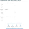 Quiz  Worksheet  Indirect Object Pronouns In Spanish