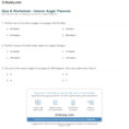 Quiz  Worksheet  Interior Angle Theorem  Study