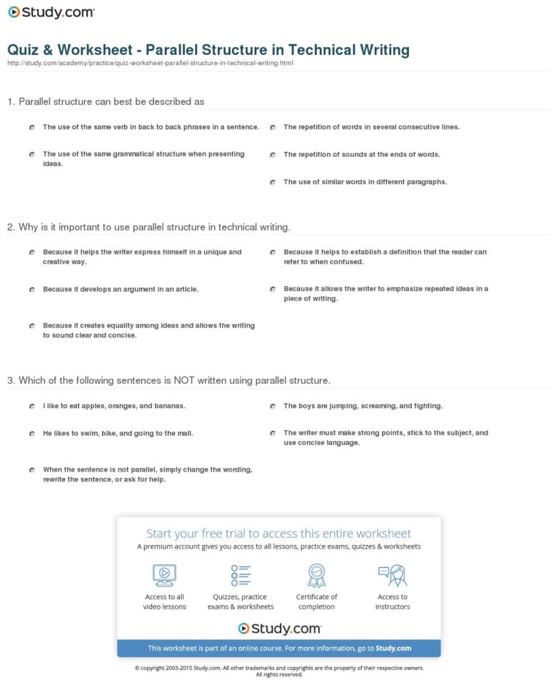 quiz-worksheet-parallel-structure-in-technical-writing-db-excel