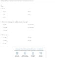 Quiz  Worksheet  Practice With The Addition Property Of