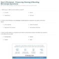Quiz  Worksheet  Preserving Staining  Mounting