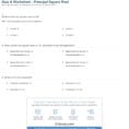 Quiz  Worksheet  Principal Square Root  Study