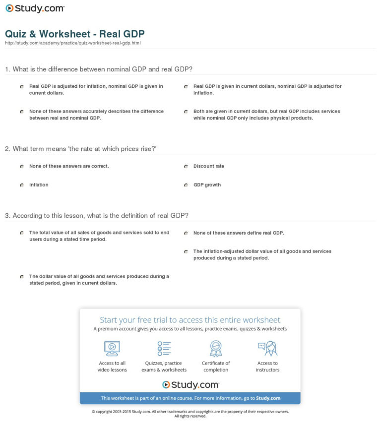 Gdp Worksheet Answers db excel com