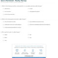 Quiz  Worksheet  Reality Therapy  Study