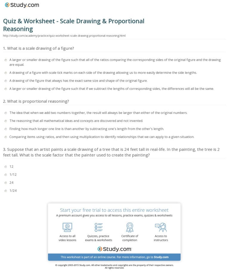 Scale Drawings Worksheet 7Th Grade — db-excel.com