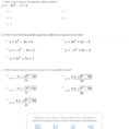 Quiz  Worksheet  Solving Equations With The Quadratic