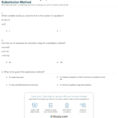 Quiz  Worksheet  Solving Equations With The Substitution