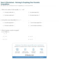 Quiz  Worksheet  Solving  Graphing Onevariable