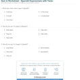 Quiz  Worksheet  Spanish Expressions With Tener  Study