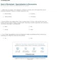 Quiz  Worksheet  Specialization In Economics  Study