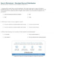 Quiz  Worksheet  Standard Normal Distribution  Study