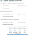 Quiz  Worksheet  Steps Of The Writing   Study