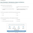 Quiz  Worksheet  Stoichiometry In Gases And Solutions