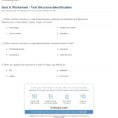 Quiz  Worksheet  Text Structure Identification  Study