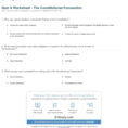 Quiz  Worksheet  The Constitutional Convention  Study