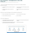 Quiz  Worksheet  The Enlightenment  18Th  19Thcentury