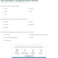 Quiz  Worksheet  The Imperfect Tense In Spanish  Study