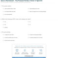 Quiz  Worksheet  The Present Perfect Tense In Spanish  Study