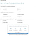 Quiz  Worksheet  The Presidential Election Of 1920  Study