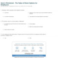 Quiz  Worksheet  The Value Of Stock Options For Employees  Study