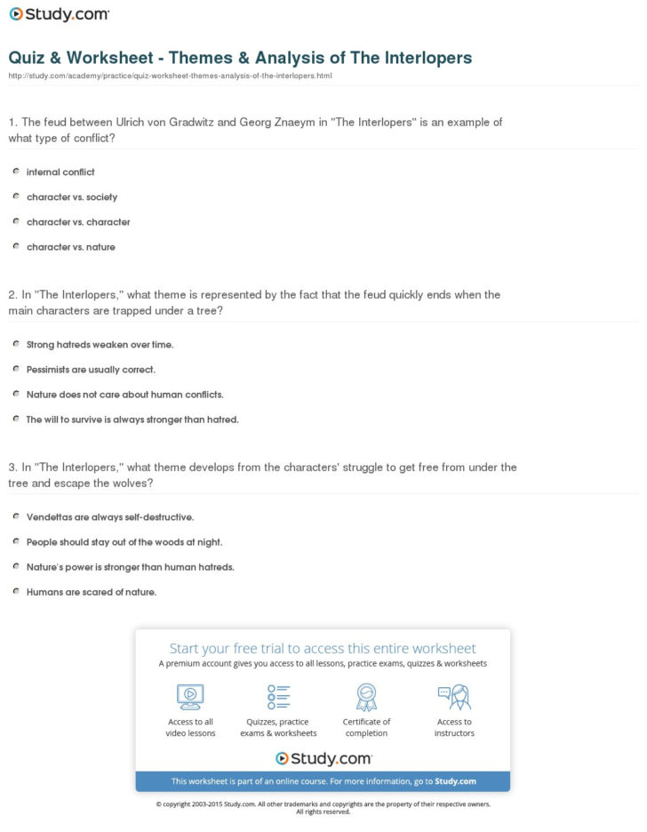 The Interlopers Worksheet Answers — db-excel.com