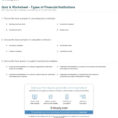 Quiz  Worksheet  Types Of Financial Institutions  Study