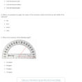 Quiz  Worksheet  Using A Protractor To Measure Angles