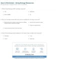 Quiz  Worksheet  Using Energy Resources  Study
